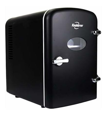Mini Heladera Retro 6 Latas 4 L Black Remedios Maquillaj Ø