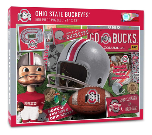 Rompecabezas Retro De Ncaa De Ohio State Buckeyes, 500 ...