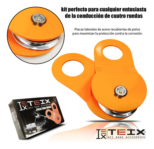Imagen 6 de 7 de Polea Para Winch Snatch Block 10 Toneladas Cable 4x4 Offroad