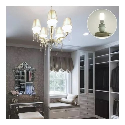 3piezas E26 12w Bombilla Led Tipo Mazorca Candelabro Lámpara