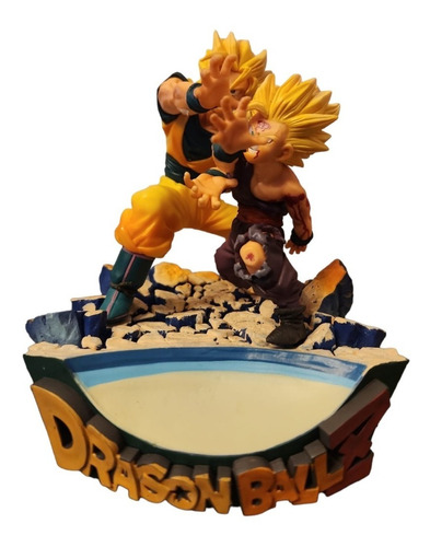 Figura Dragon Ball Z Diorama Son Goku Son Gohan Kame Hame Ha