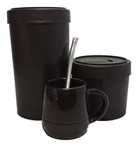 Comprar Set Matero Mate Yerbera Y Azucarera Mas Mate Regalo X Unidad