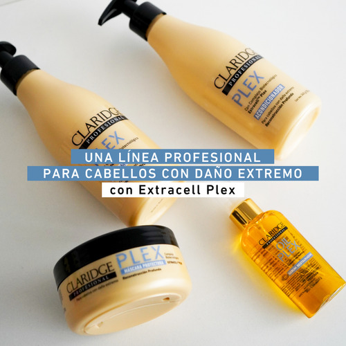 Shampoo Plex Claridge Para Cabellos Con Daño Extremo