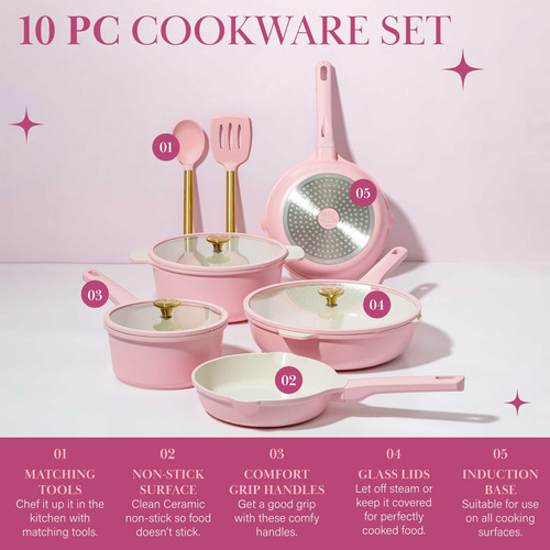 Conjunto De Utensílios De Cozinha Paris Hilton, Alumínio Fun