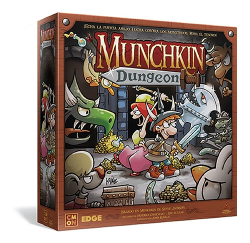 Munchkin Dungeon Juego De Mesa Y Miniaturas En Español