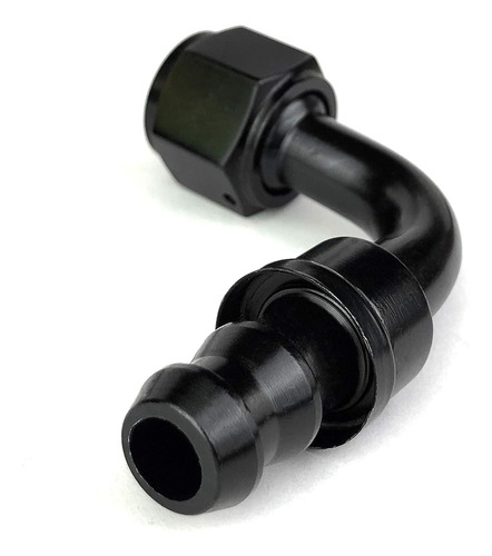 4an 90 Grados De Aluminio An Hembra Giratorio Push-on/lock M