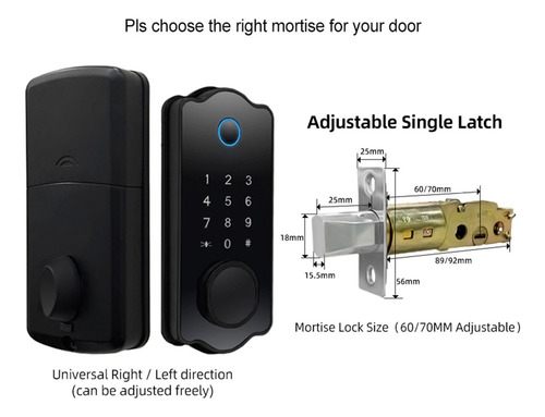Cerradura Inteligente Impermeable 5 En 1 Con App Ttlock, Tar