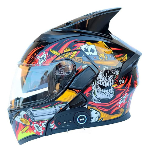 Casco Para Moto Djdirt Color A Siz Talla Xl Color Negro