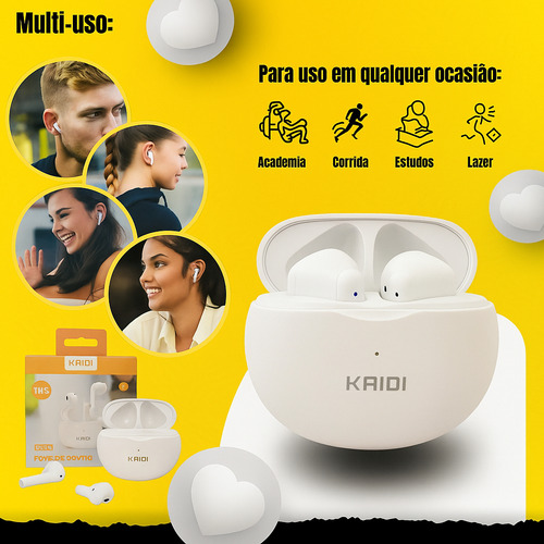 Hivi Fone De Ouvido Kdpan Sem Fio Tws Bluetooth 5.1 Kaidi Kd-770 Unlimited Empire