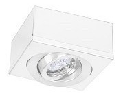 Imagen 2 de 3 de Plafon/spot Techo Gam Cardanico Blanco 2 Luces Dicro Gu10