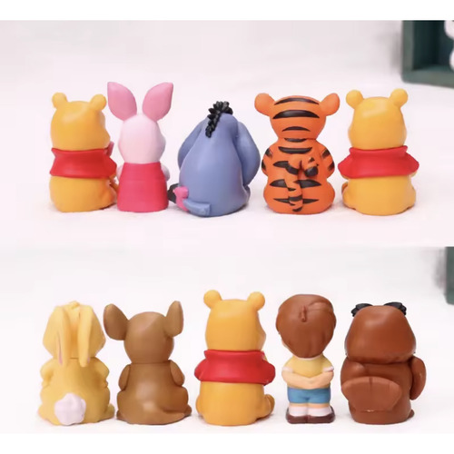 Set 10 Figuras Winnie The Pooh Tigger Piglet Regalo Juguete