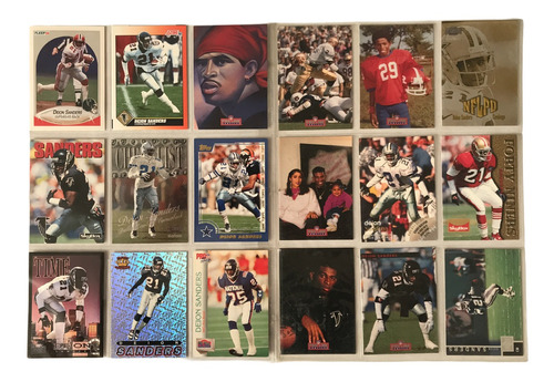 19 Cards De Deion Sanders 49ers Cowboys Falcons Tarjetas Nfl