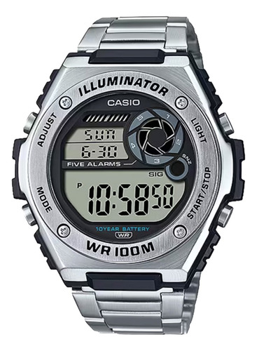 Reloj Casio Hombre Mwd-100hd-1a 10 Años Batería Luz Led