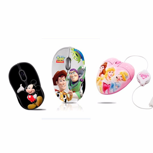 Mouse Infatil Disney / Toy Story / Princesa / Mickey Usb 2.0