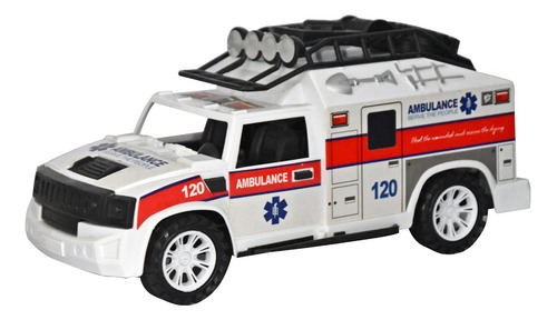 Ambulancia De Juguete A Friccion Luz-sonido (25037)