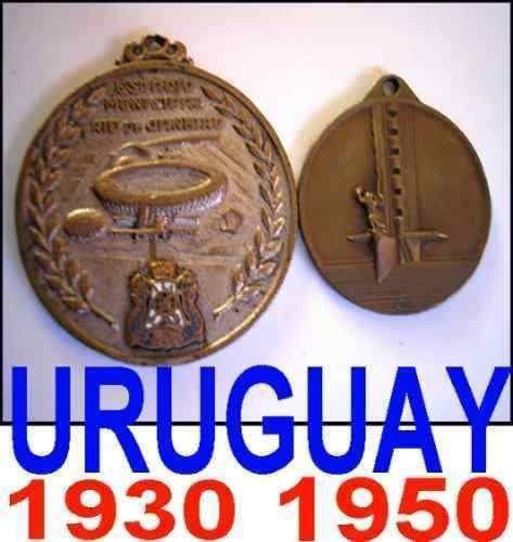 Uruguay 1930 1950 Futbol Medallas Maracana - Campeon Mundial