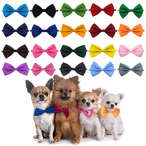 20 Lazos Perros Y Mascotas, Collar Ajustable Gatos, Laz...