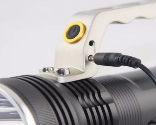 Imagen 8 de 10 de Linterna Recargable Led Potente Buscahuella Reflector Led T6