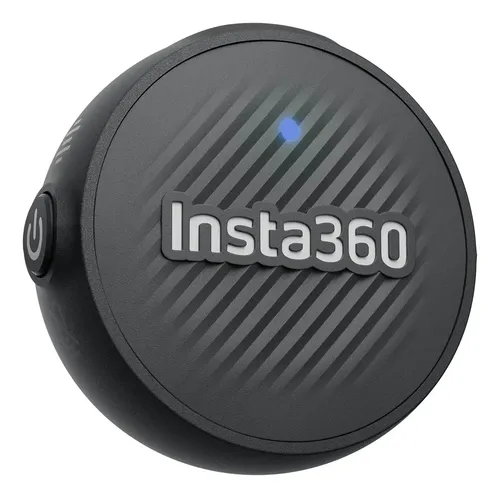 Microfone Insta360 Mic Air Transmissor X5 Ace Pro 2 Cor Preto