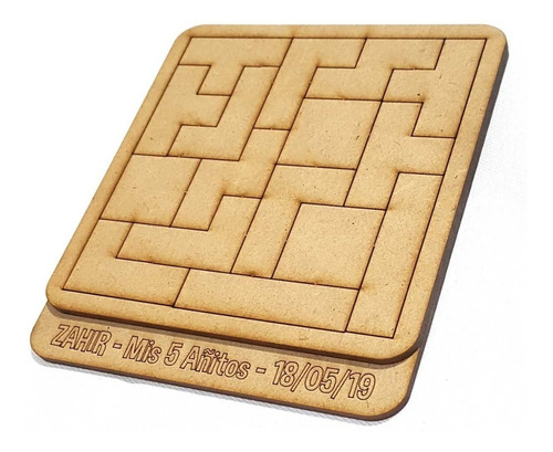 Imagen 4 de 4 de 30 Tetris Rompecabeza Puzzle Fibrofacil Juego Mdf Souvenirs
