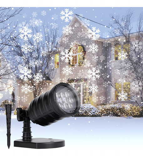 Proyector De Copo De Nieve De Navidad, Luces Led Que Present