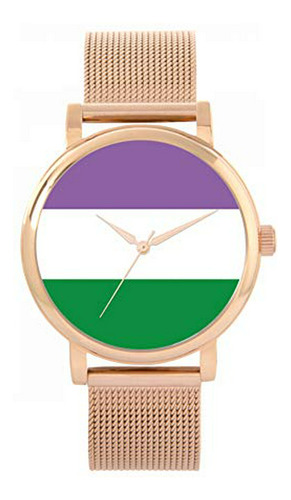 Reloj De Ra - Reloj De Ra - Pride Genderqueer Flag Watch