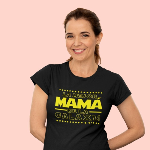 Imagen 2 de 4 de Playera Mamá Día De Las Madres La Mejor Mamá De La Galaxia