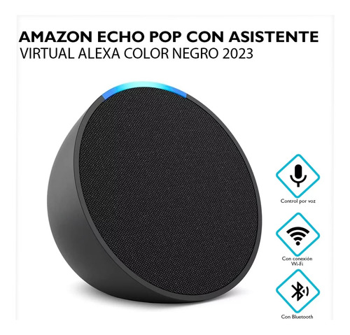 Amazon Echo Pop Con Asistente Virtual Alexa - Carbón