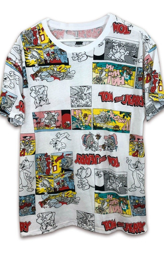 Polo Nuevo Original Tom Y Jerry Estilo Comic Talla L