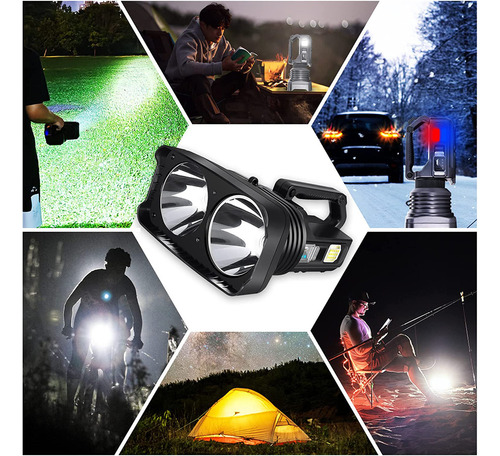 Linterna Portátil Multifuncional Luminaria De Emergencia Par