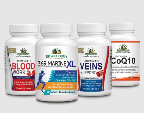 Kit De Circulacion - Blood + Co-q10 + 369 Marine Xl + Veins