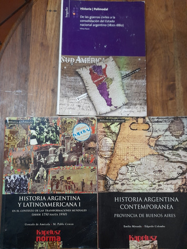 Historia Argentina Secundaria 3 Libros Kapelusz Polimodal 