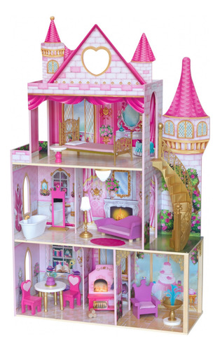 Castillo Para Muñecas Rose Garden De 3 Pisos Tipo Barbie