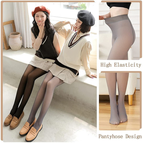Mallas De Invierno Para Mujer Con Forro Polar Grueso 320g