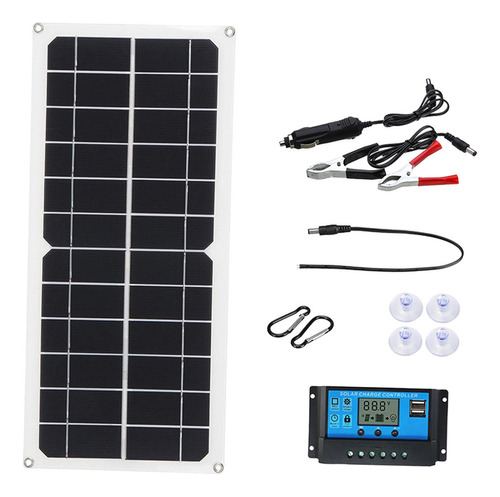 De Panel Solar Controlador De Carga Usb Doble 10w 12v Para