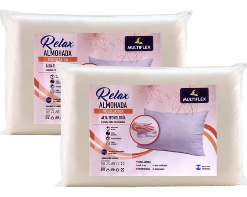 Almohada Viscoelástica Multiflex Relax Pack 2 Un