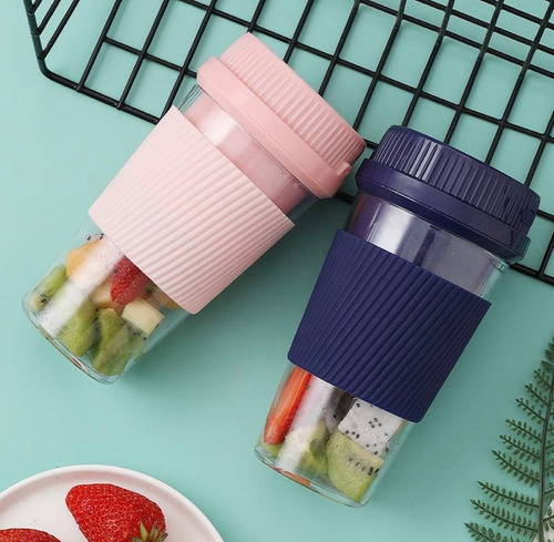 Imagen 5 de 10 de Vaso Licuadora Portatil Con Carga Usb Procesadora Con Fuerza