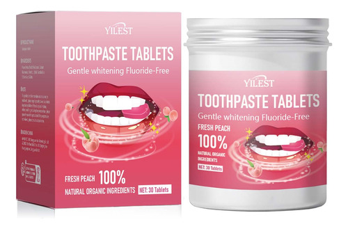 Pasta De Dientes X Peach Fresh En Tabletas, 30 Tabletas Brea