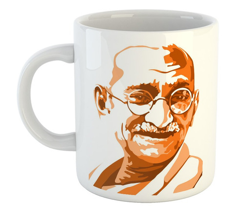Taza De Plastico Mahatma Gandhi Politico No Violencia M2