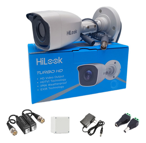 Cámara De Seguridad Bala 2mpx Hilook 20mts + Accesorios 