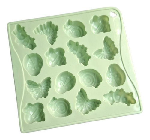 * Molde De Silicon 16 Bichos Insectos Choco Fondant Jabon