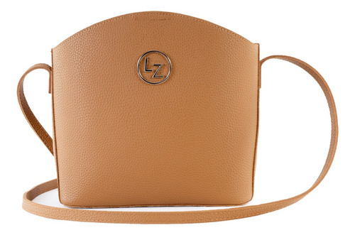 Bolsa Crossbody Para Mujer Lucentzza Asa Ajustable Color Marrón