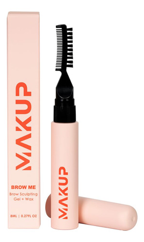 Makup Brow Me, Gel Para Esculpir Cejas + Cera Hibrida, Vegan