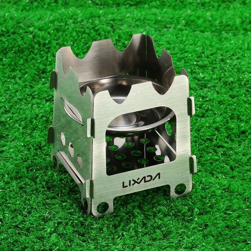 Lixada Estufa De Leña Plegable Portátil De Acero Inoxidable