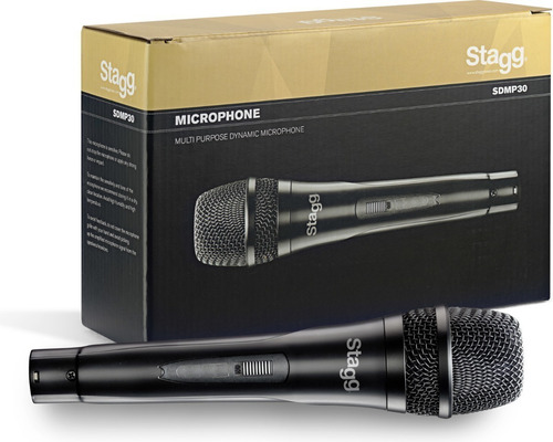Micrófono Dinámico Con Cable Canon/plug Stagg Sdmp30