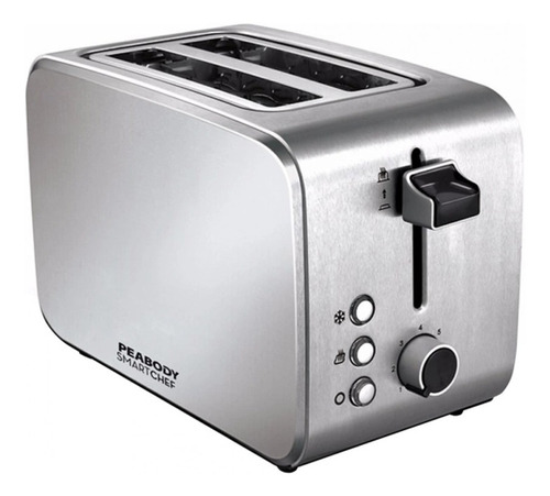 Tostadora Peabody Pe-t8127 1000w 7 Posiciones 3 Func Inox