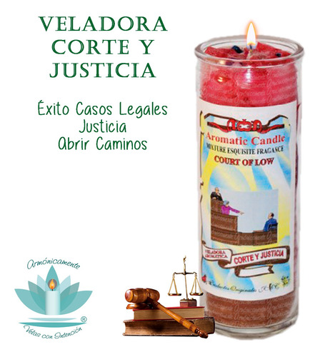 Veladora Corte Y Justicia - Éxito Problemas Legales