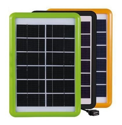 Imagen 1 de 6 de Cargador Panel Solar Usb Celular 7 5v Carga Portatil Camping