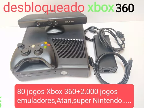 Xbox 360 Branco Usado Arcade Desbloqueado Com Controle E Fonte