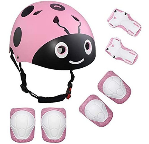 Lanova Toddler Helmet For 3-8 Years Kids Helmet Knee Elbow 